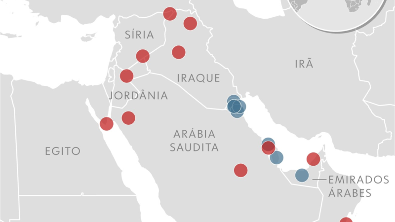 Bases militares dos EUA estão sob ataque do Irã
