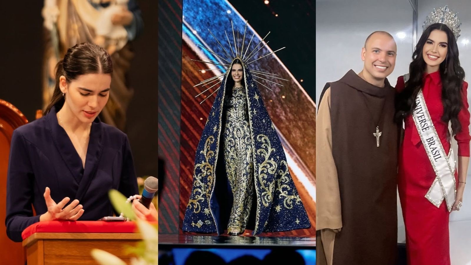 Miss Brasil 2025 que desfilou vestida de Nossa Senhora passa carnaval em retiro religioso: ‘escolhi aprofundar minha fé’