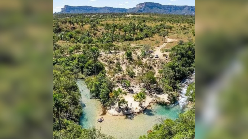 Oásis no meio do Cerrado: conheça praia de águas cristalinas e paisagem a perder de vista no Tocantins
