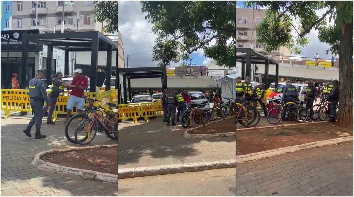 Policiais militares agridem vendedor de água durante abordagem no Brás, Zona Leste de SP; veja vídeo