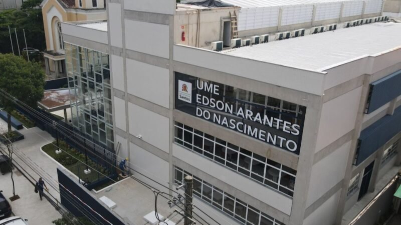 Nova UME Pelé é inaugurada com a família do Rei e vai atender 500 alunos de Santos; saiba mais