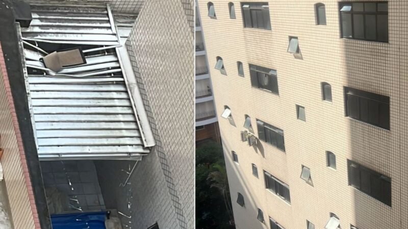 Briga entre pai e filha termina com cadeira arremessada pela janela no litoral de SP