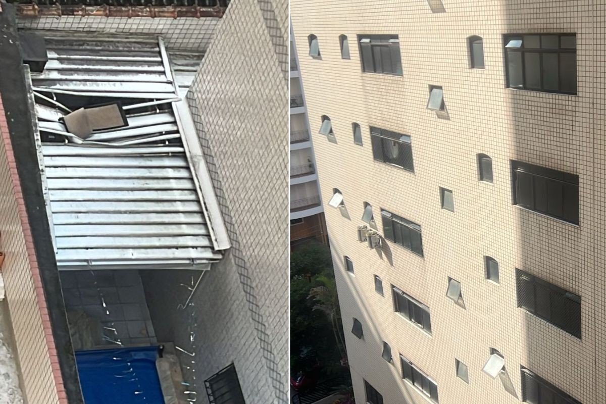 Briga entre pai e filha termina com cadeira arremessada pela janela no litoral de SP