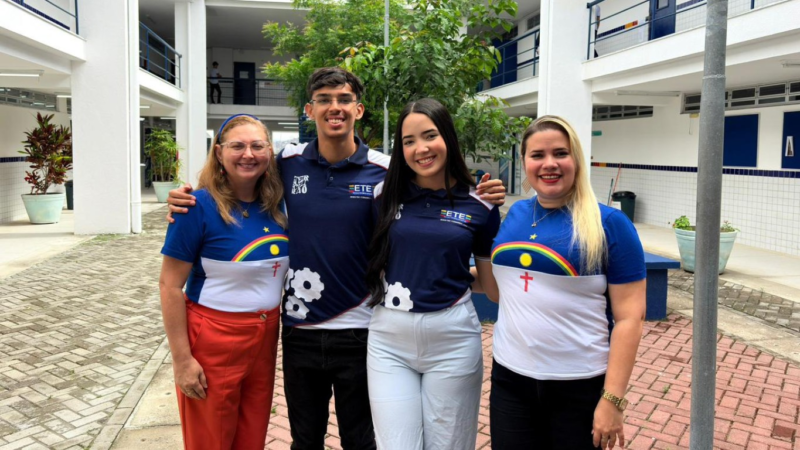 Projeto de combate à violência doméstica criado por estudantes da rede pública de PE é destaque nacional e será apresentado em Harvard