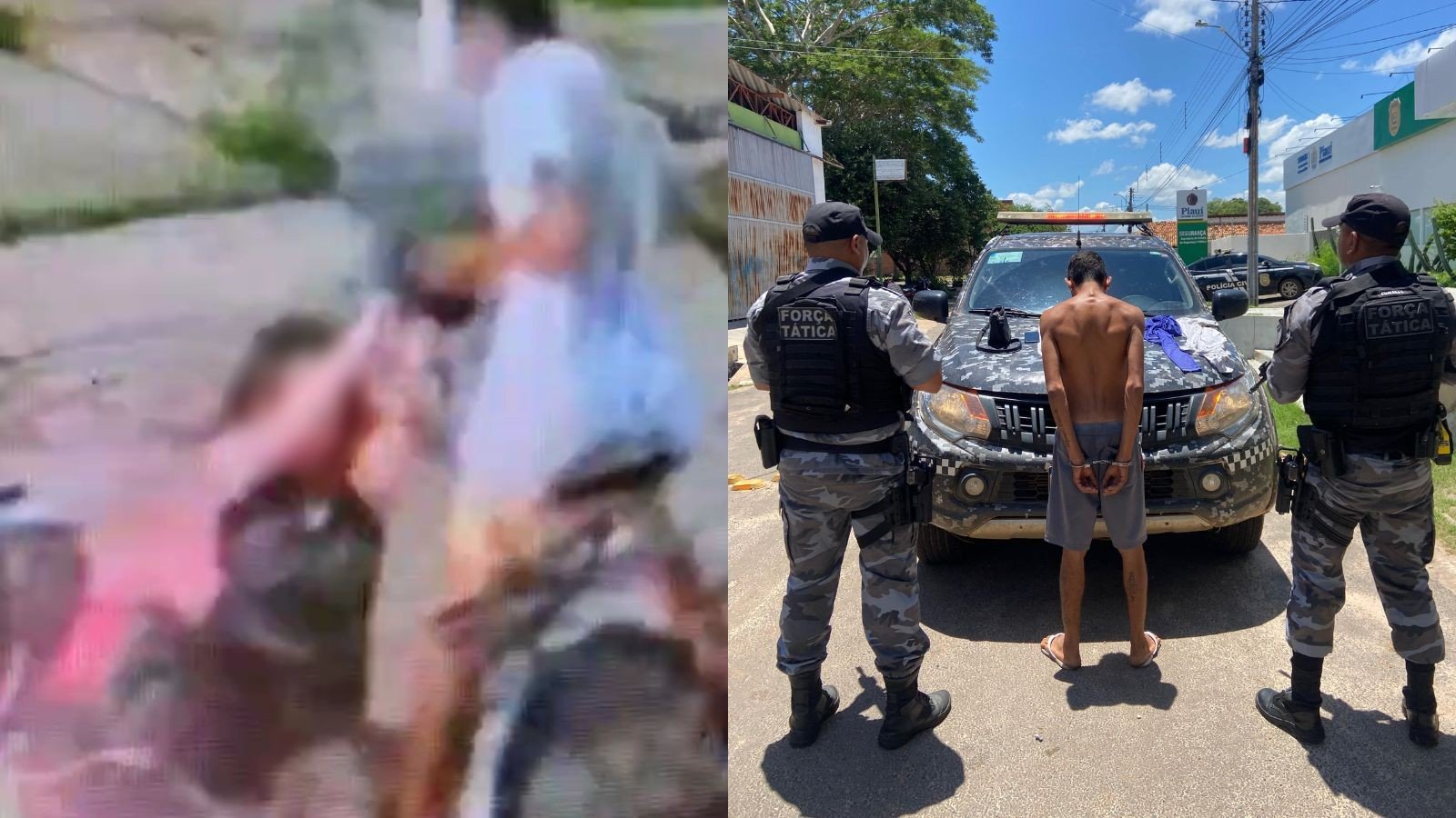 VÍDEO: Mulher é derrubada de moto durante assalto no PI; suspeito foi preso