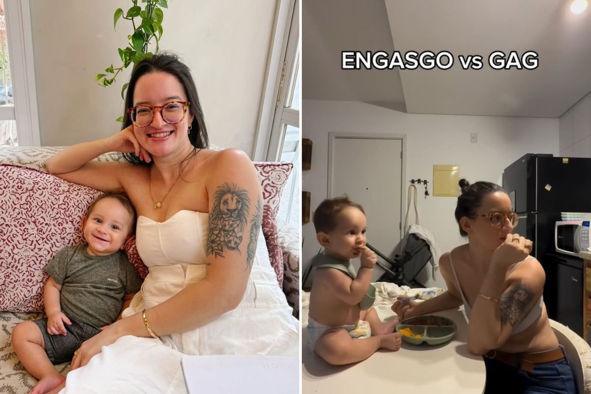 Influenciadora desengasga filho de 7 meses com manobra e vídeo viraliza; ASSISTA