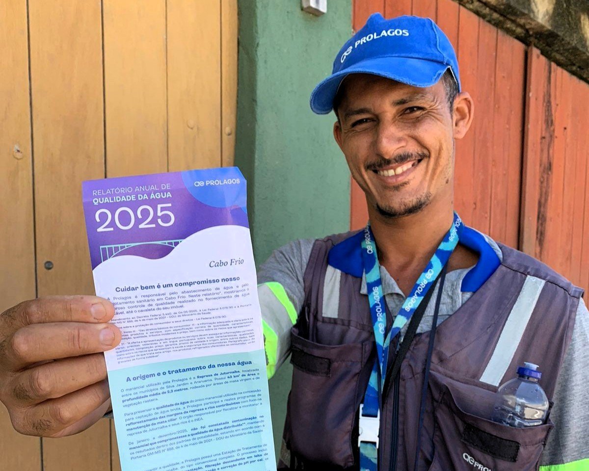 Prolagos distribui Relatório Anual de Qualidade da Água para moradores