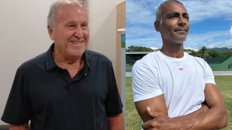 Zico e Romário participam de copa de futevôlei em Fernando de Noronha