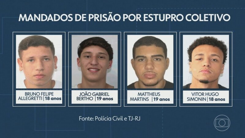 De universitário e filho de subsecretário a jogador de futebol: quem são os réus por estupro coletivo no Rio