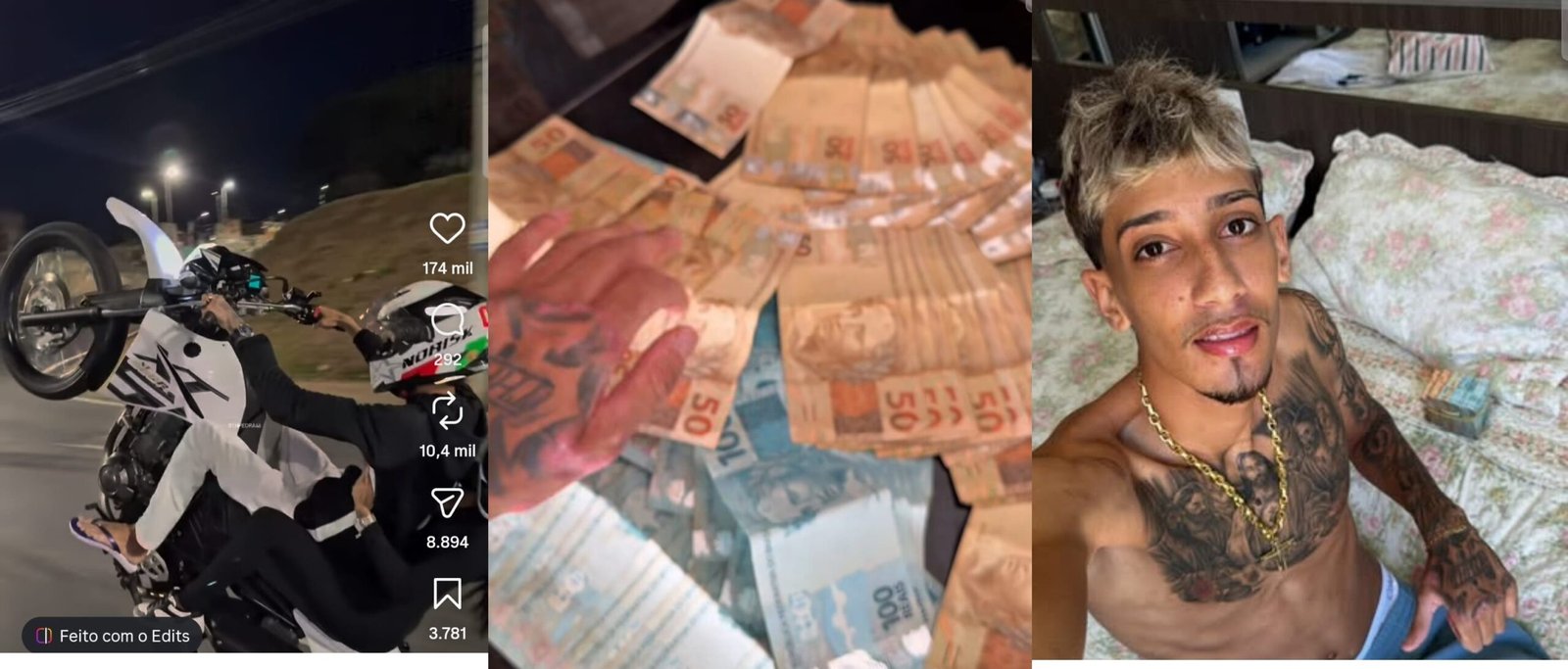 Influenciador ‘Drake de BH’ com 116 mil seguidores é preso com pistola 9mm durante blitz em BH