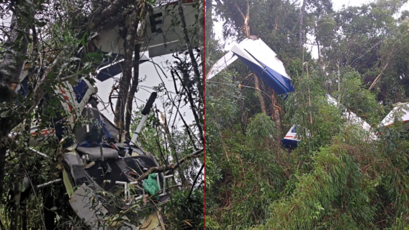 Piloto morre em queda de avião no Paraná durante forte chuva, diz Corpo de Bombeiros