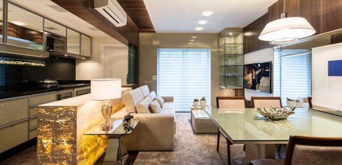 Ambientes integrados revelam uma nova forma de viver a casa