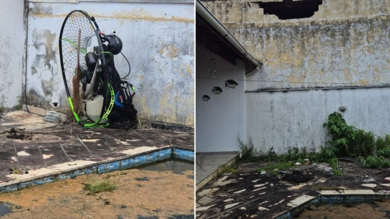 Piloto de paramotor sofre acidente aéreo em quintal de casa no litoral de SP