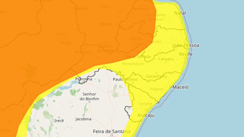 Todos os municípios de Alagoas entram em alerta para chuvas intensas até segunda (6); veja orientações