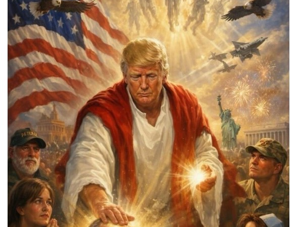 Trump apaga montagem de IA que o mostrava como Jesus
