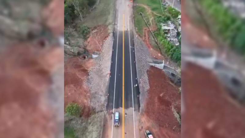 BR-153 é liberada em Marília após 15 dias de interdição por erosão