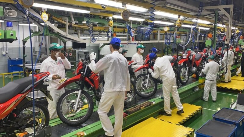 Produção de motos em Manaus cresce 12% no 1º trimestre e produz 561 mil unidades