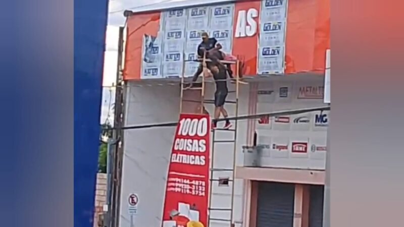 Bombeiros à paisana resgatam trabalhador vítima de descarga elétrica em Santarém