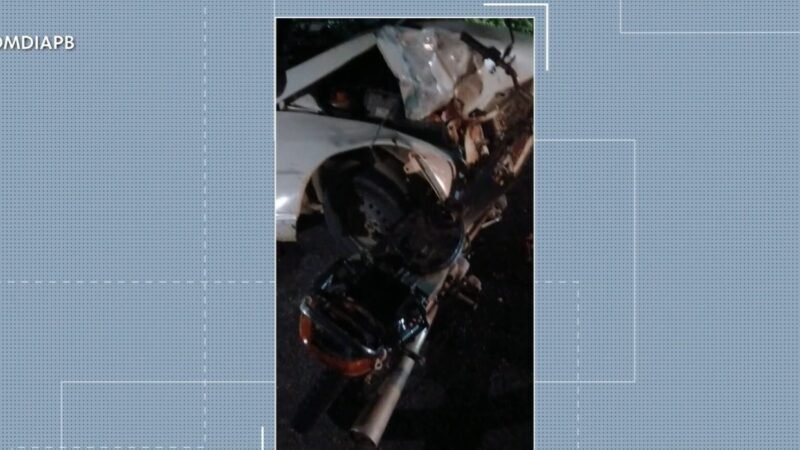 Motociclista morre após colisão com carro, no Sertão da Paraíba