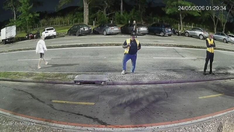 Vídeo mostra momento em que homem é atropelado na orla do Recreio