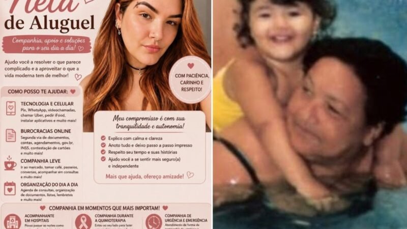 Jovem começa a trabalhar como ‘neta de aluguel’ após perder a avó: ‘Ressignificar a dor’