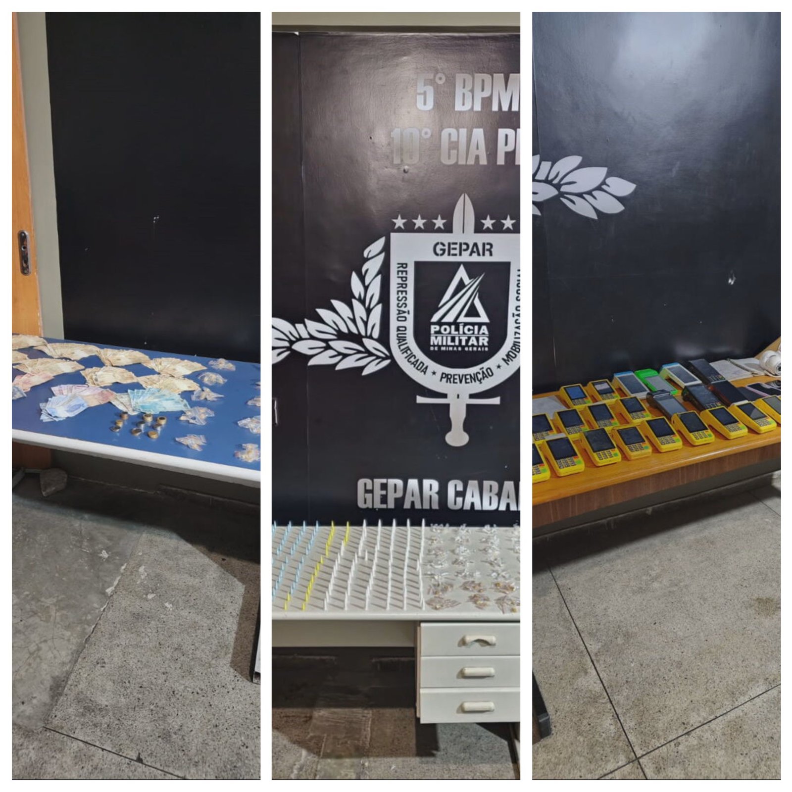 Nove pessoas são presas e um menor apreendido por tráfico de drogas com uso de máquinas de cartão em BH