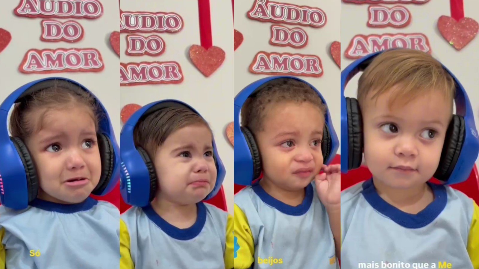 ‘Áudio do amor’: reação de bebês à voz dos pais viraliza e passa de 2 milhões de views; assista