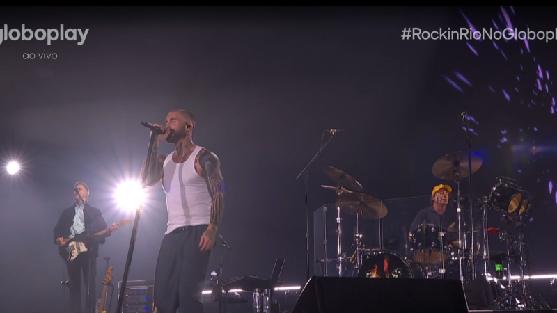 Maroon 5 faz show previsível, mas hits sustentam o 3º Rock in Rio da banda