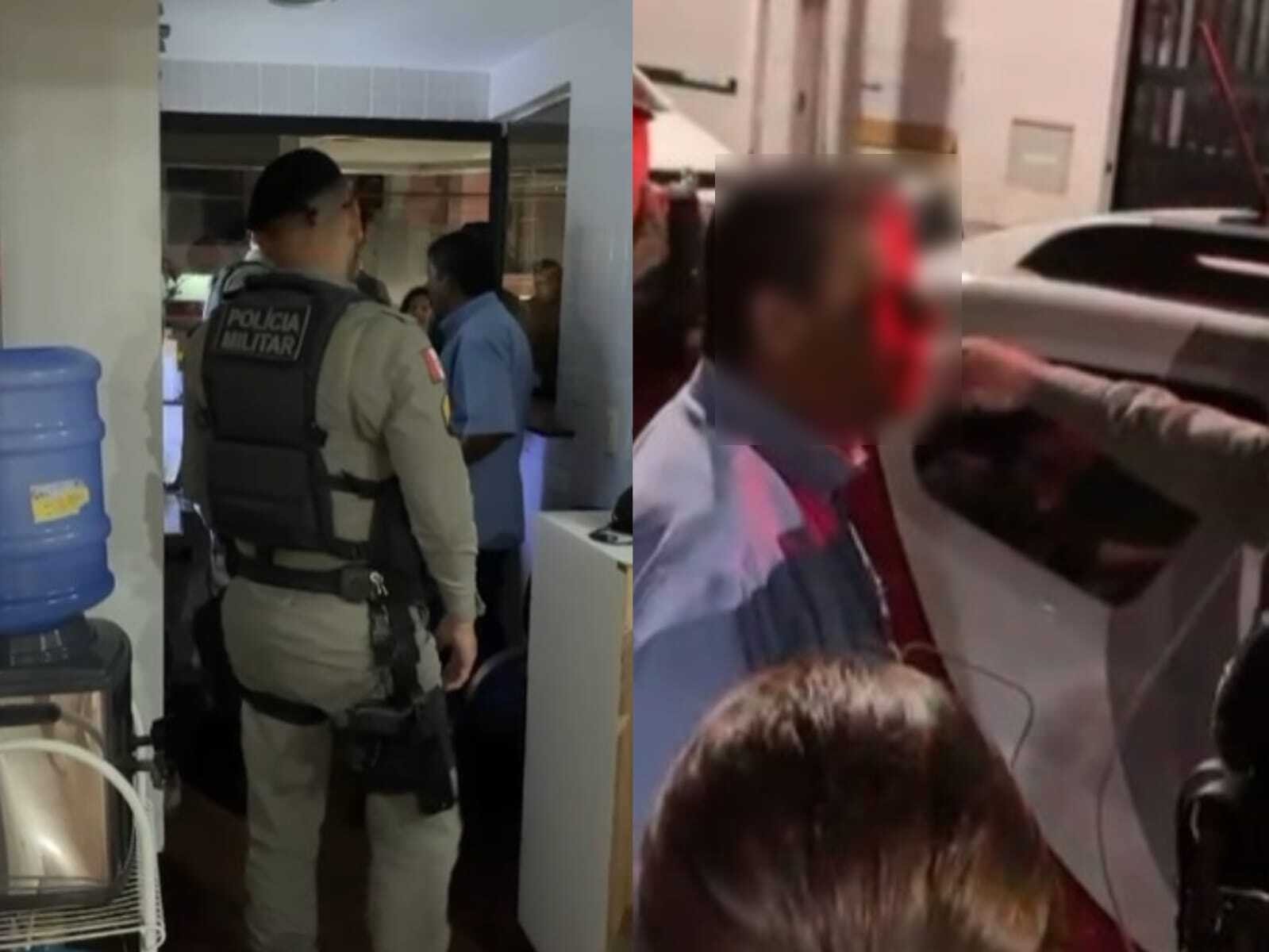 Porteiro é levado à delegacia durante panelaço contra Flávio Bolsonaro em Maceió